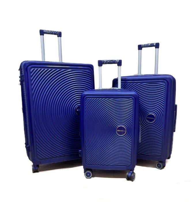 PP Luggage Trolley Bags anti-break 3 Pcs Set